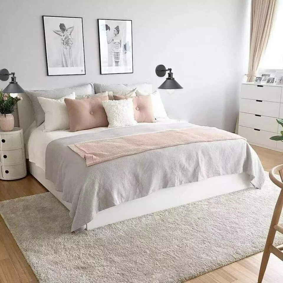 E27 Vintage Industrial Wall Light – Adjustable Metal Wall Sconce Lamp, Retro Black Brushed Finish, Cone Shade